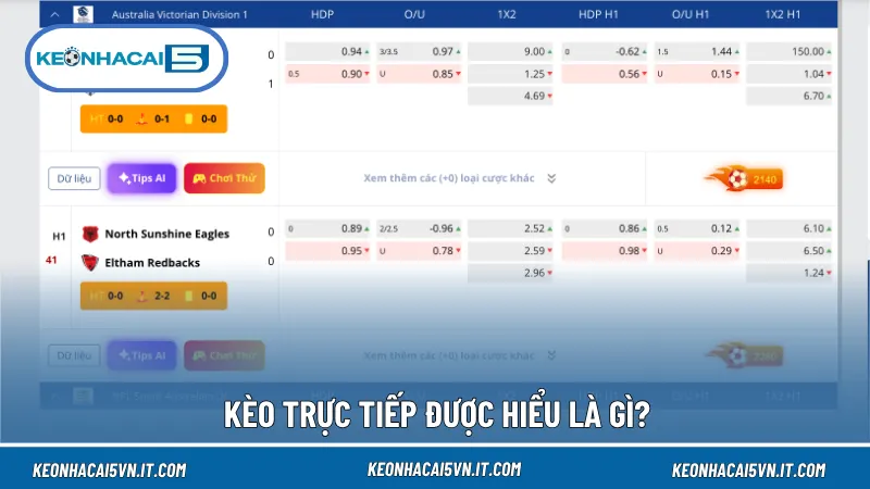 Kèo Trực Tiếp Là Gì? Cách Vào Kèo Chuẩn Dù Nhiều Biến Động 2 Kèo trực tiếp phản ánh những thay đổi của trận đấu thông qua tỷ lệ được cập nhật liên tục